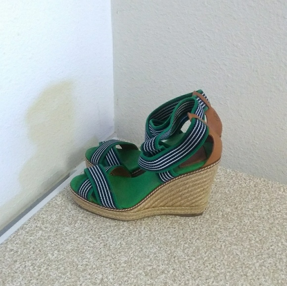 Eleanor Espadrille: Women Tory Burch Espadrille Wedge Shoes